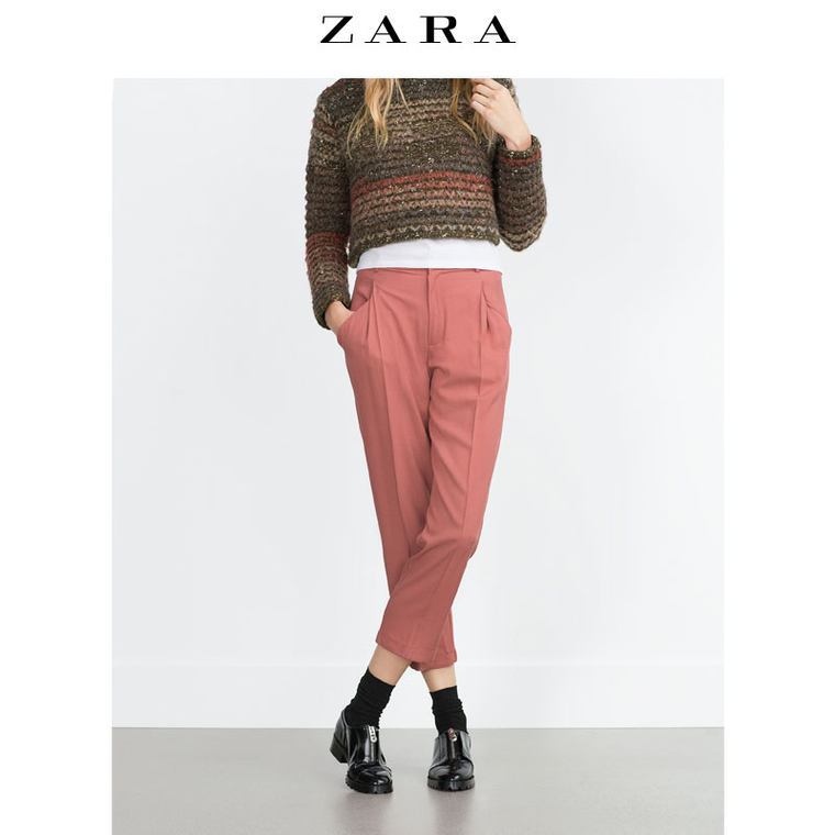 ZARA TRF 女装 宽松长裤 07248076664