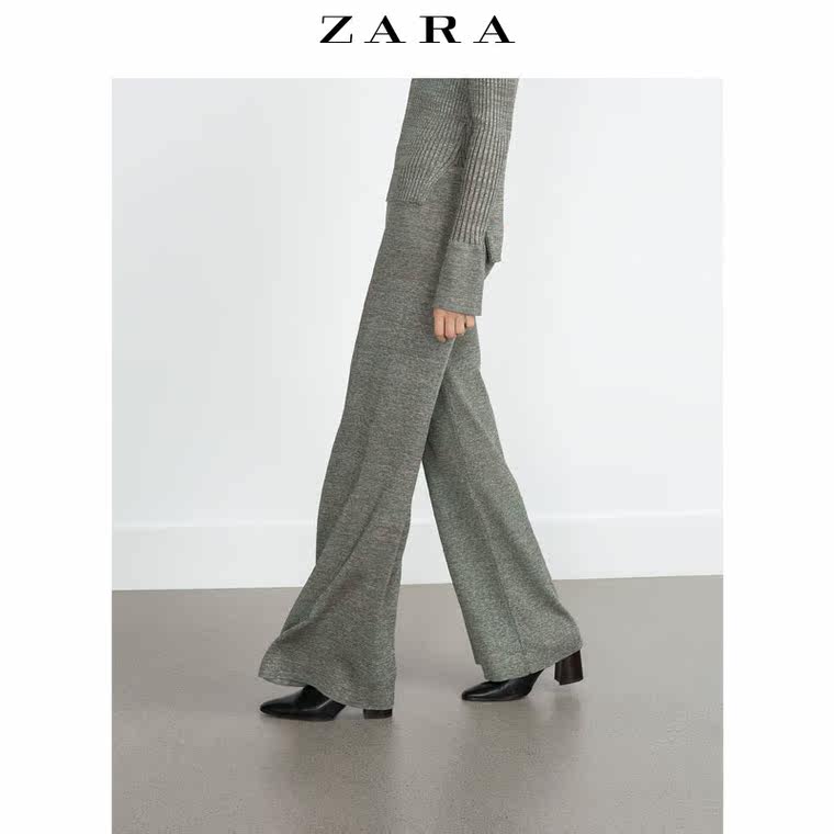 ZARA 女装 吊裆长裤 07995100524