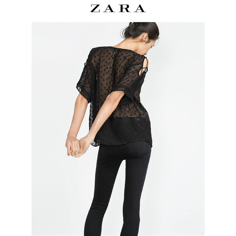 ZARA 女装 薄花呢罩衫 07776333800