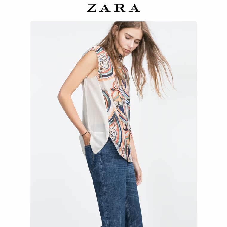 ZARA 女装 印花 T 恤 05644227115