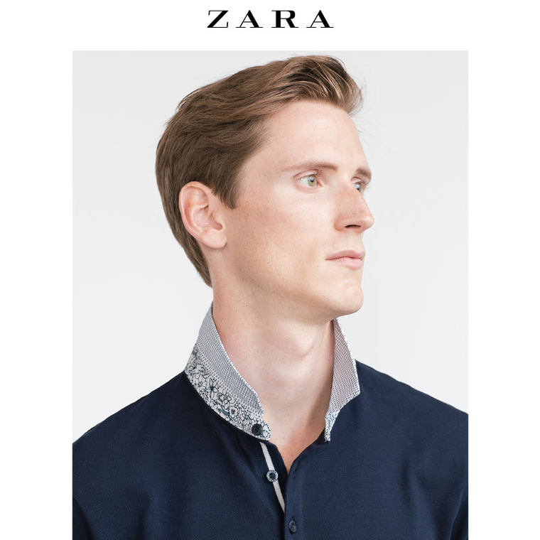 ZARA 男装 珠地布 POLO 衫 00526301401