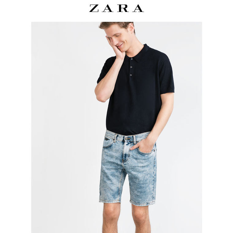 ZARA 男装 牛仔短裤 05862314406