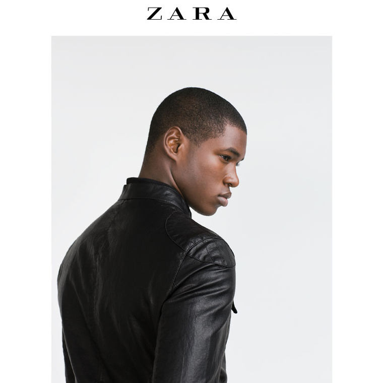 ZARA 男装 仿皮夹克 04341354800