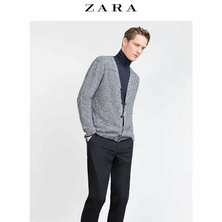 ZARA 男装 绞纹开衫 00367302401