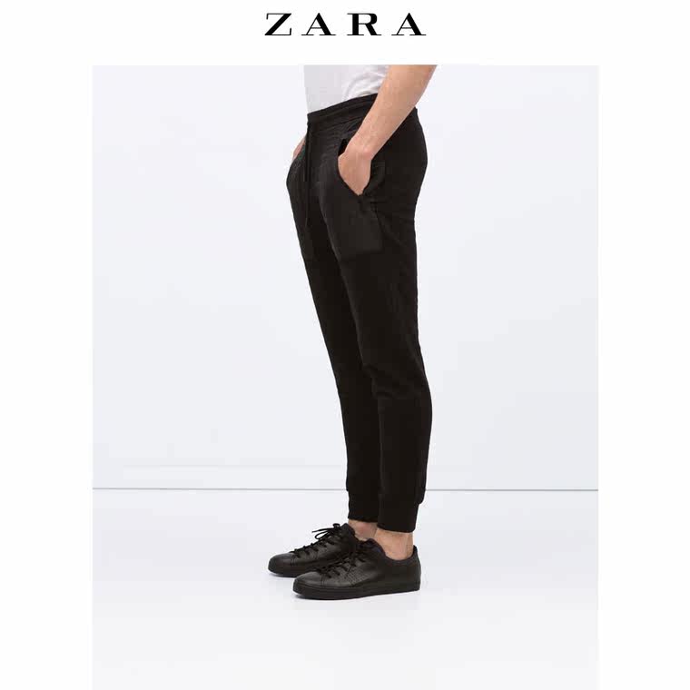 ZARA男装 绗缝口袋饰长裤 02163311800
