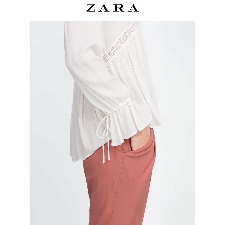 ZARA TRF 女装 宽大式束腰外衣 07521391712