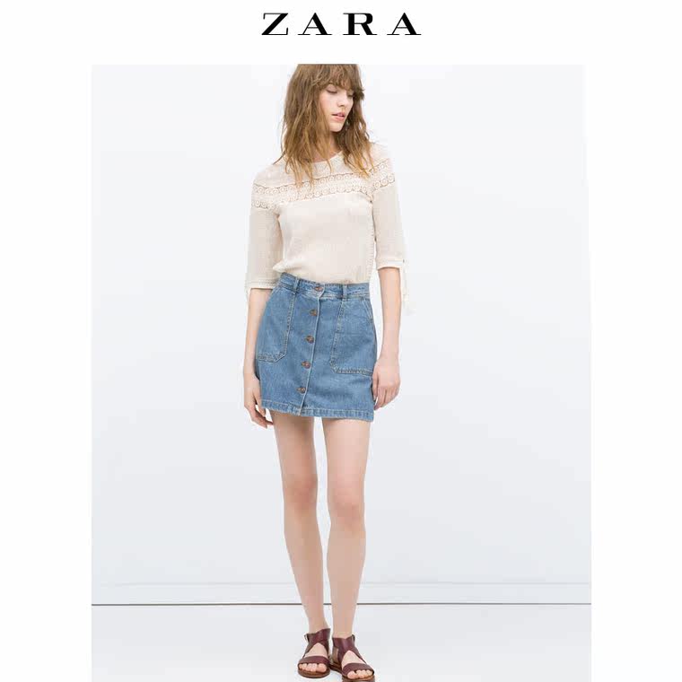 ZARA 女装 迷你滑冰裙 08246240400