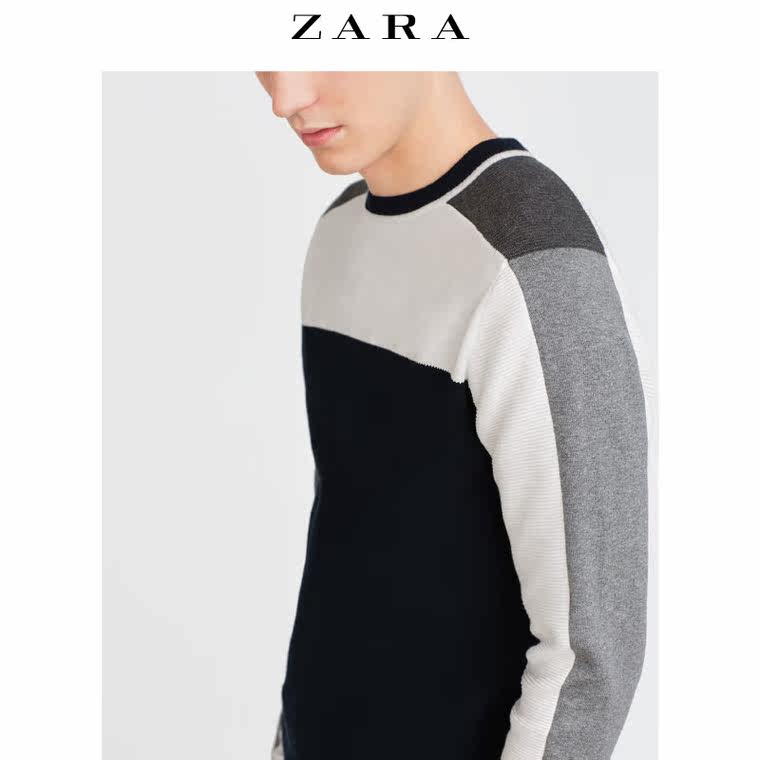 ZARA 男装 纹理针织衫 00458306401