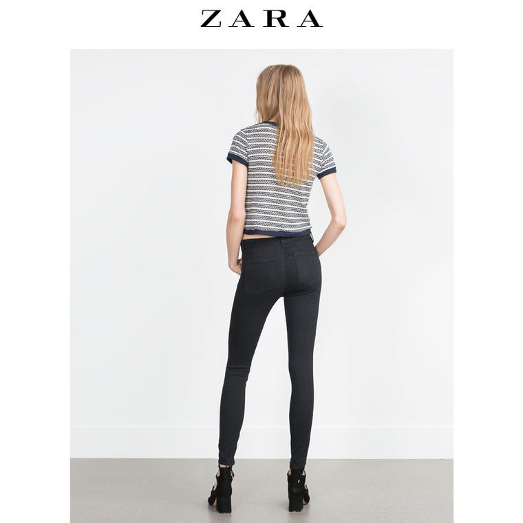 ZARA TRF 女装 高弹性丹宁紧身裤 05520237800