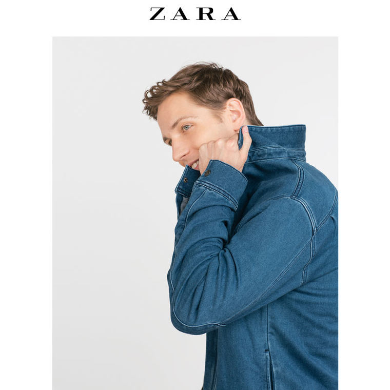 ZARA 男装 牛仔衬衫式外套 05862303407