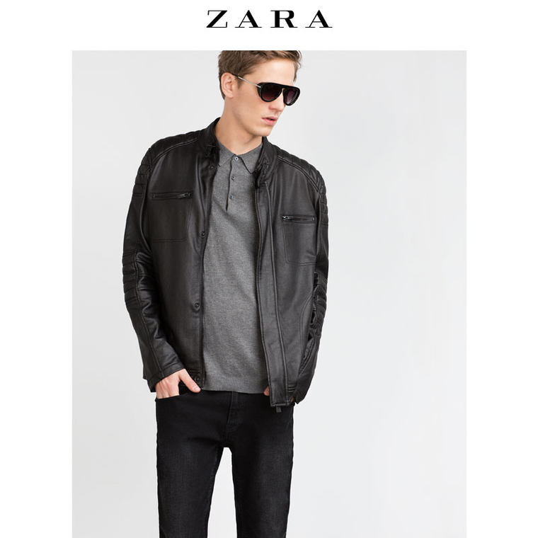 ZARA 男装 机车外套 00706313800