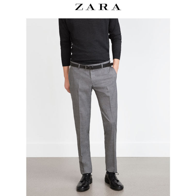 ZARA 男装 羊毛西裤 01564319803