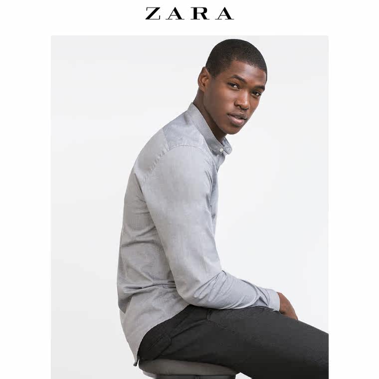 ZARA 男装 立领衬衫 06887301803