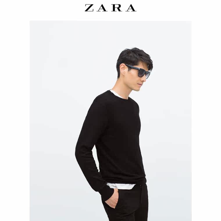 ZARA男装 粘纤针织衫 00693314800