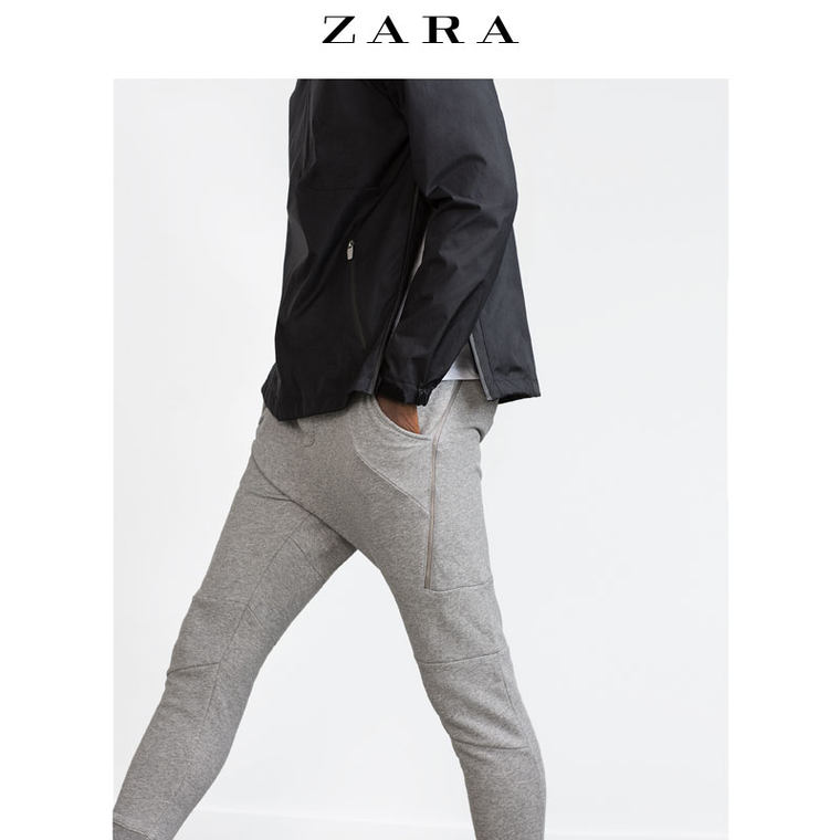 ZARA 男装 拉链裤  00761301803