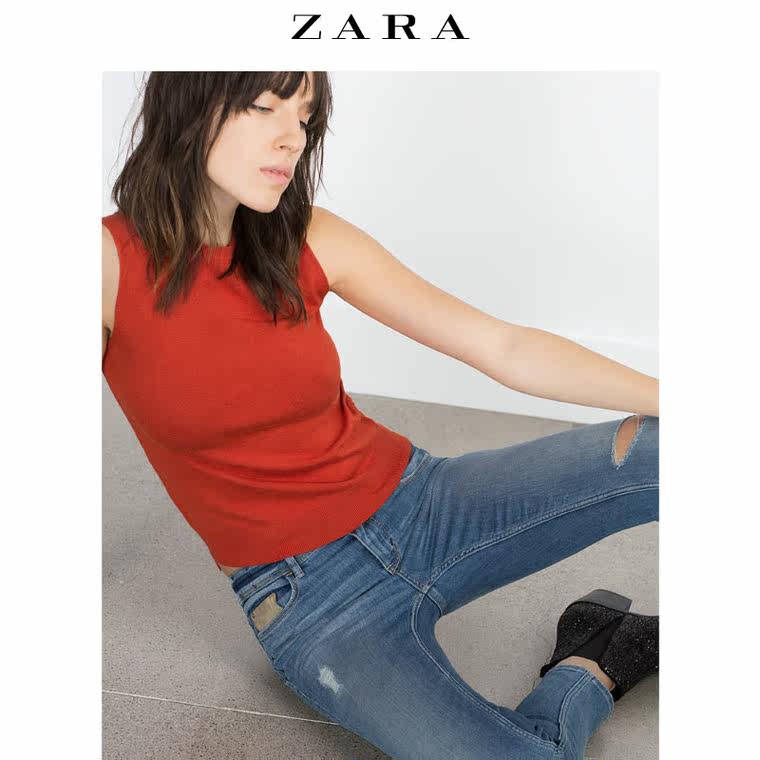 ZARA 女装 紧身丹宁裤 08228227406