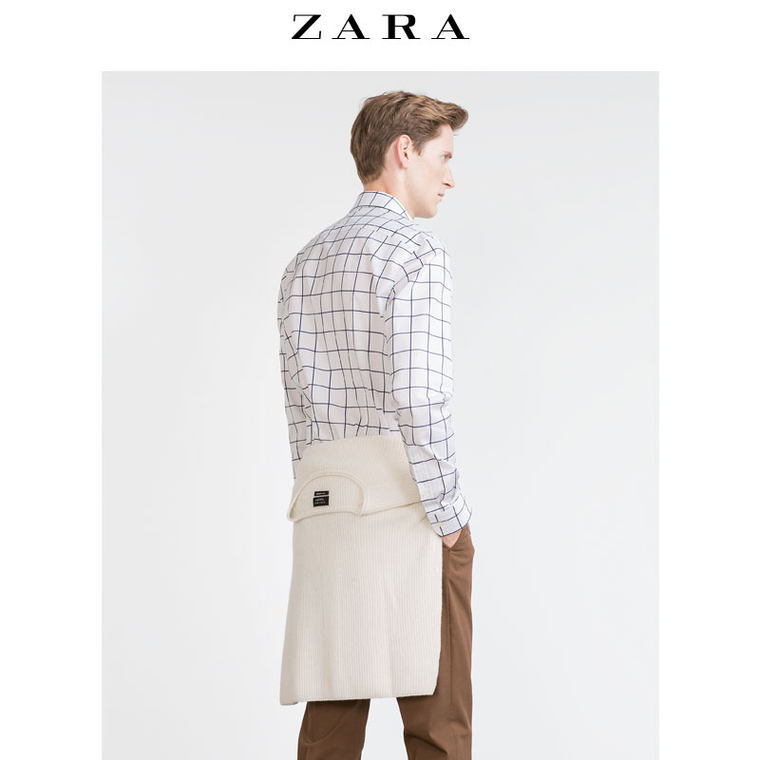 ZARA 男装 印花格纹衬衫 03894300401