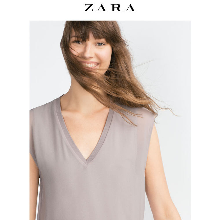 ZARA 女装 V 领上衣 04886242802