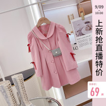 (9th 10 oclock on the new Live Broadcast Limited time special) girl bow suit jacket