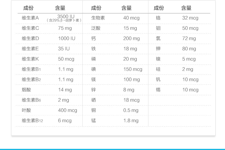 Centrum善存海外小紫瓶女士复合维生素