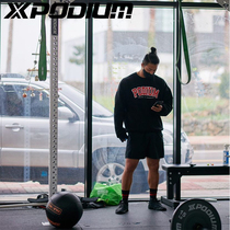 Letter Loose Sweatshirt Woman Oversize Street Plus Suede Thickened Winter High Street No Hat Coat Fitness Long Sleeves