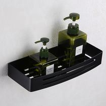 Black 304 Stainless Steel Toilet Cosmetic Shelve Corner Rack Bathroom Wall-mounted Bathroom Hardware Pendant