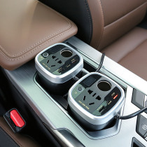 Cigarette lighter turn 220v socket conversion plug 12v variable vehicle retrograde multifunction vehicle inverter converter