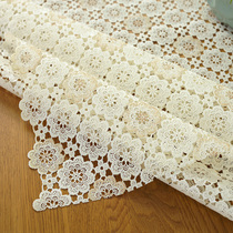 PVC imitation lace tablecloth Pastoral European Japanese table mat Hollow coffee table cloth TV cabinet cloth Bedside table cloth