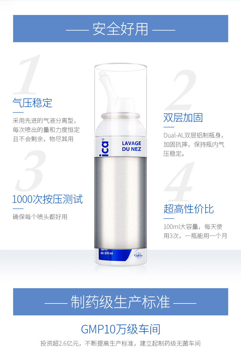 法国gifrer肌肤蕾进口生理海盐水介绍