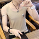 2021 Summer Sweat Vest Men's Trendy Brand Color Solid Bottoming Shirt Style Korean Slim Handsome Fashion Youth Sports Fitness