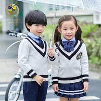 kindergarten clothing autumn British College style school uniform elementary school classwear boys girls sweater autumn winter suit