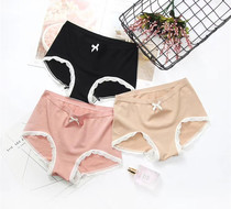 Full 2 Lace Sexy College Style Modal Stretch Comfortable Safety Womens Underwear 556 Lizhiyuan 1801