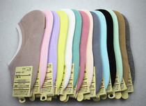 Firecracker bamboo boots under the boat Socks female invisible shallow socks pure color cotton silicone anti-skid anti-shedding sweat-absorbing model
