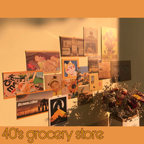 ins Warm yellow Van Gogh sunflower moon kingdom movie illustration poster gentle girl wall decoration card