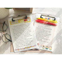 Homemade Crayon Shin sticky note paper A5 cute cartoon ins memo notes checkered horizontal line sticky note book