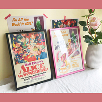 Simple thin edge A4 aluminum alloy photo frame pendulum hanging dual-use rose red photo frame girl poster frame decoration