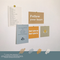 ins wind word card Inspirational healthy English postcard Simple small poster Dormitory desktop wall decoration