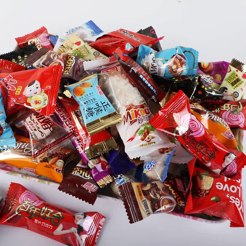 年货3斤装什锦糖多口味软糖水果糖巧克力新年糖果大礼包批发1500g产品展示图3