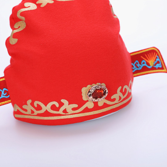 婴儿帽子春秋新生儿胎帽0-3-6个月纯棉秋冬1-2岁男童女宝宝状元帽