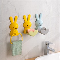 Childrens toothbrush cup holder shelf baby brushing cup hanging wall gargle cup jar cartoon cute hanging wall set