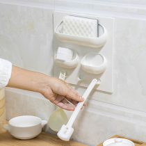 Bathroom toilet rack toilet toilet toilet non-hole wall-mounted wall storage rack creative kitchen adhesive hook