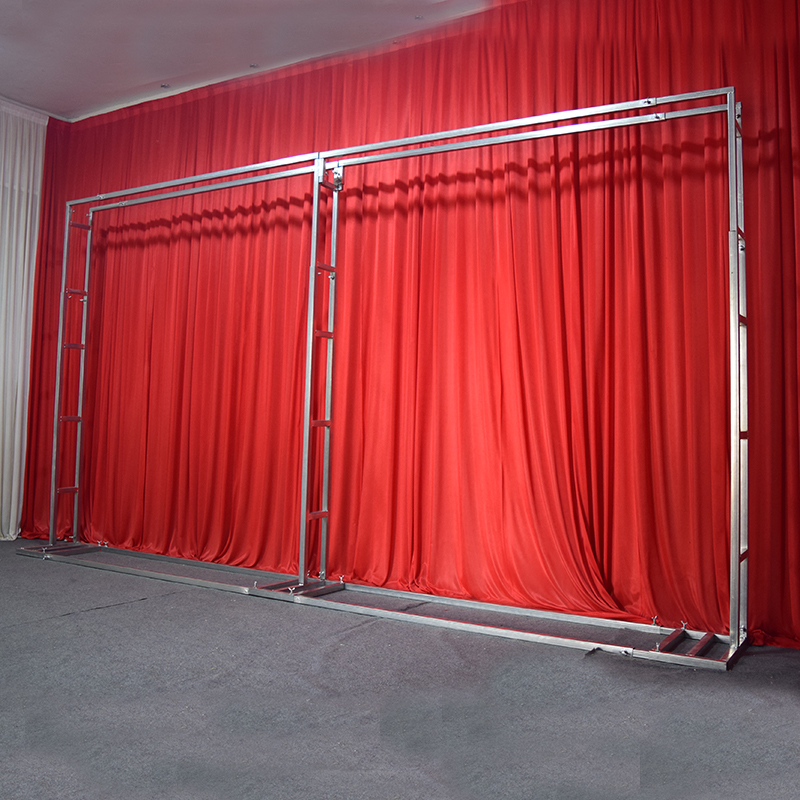 婚庆婚礼广告迎宾合影区舞台道具简易快装喷绘布伸缩桁架背景架子