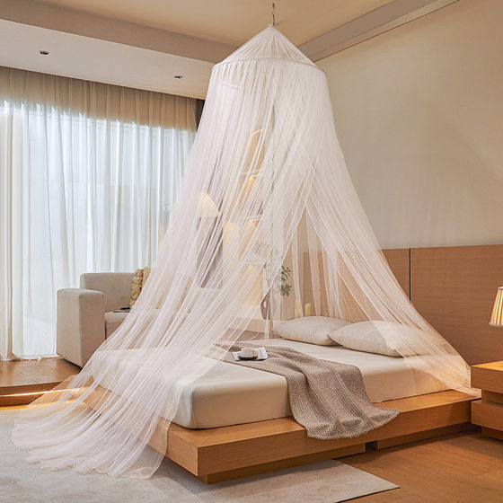 Dome mosquito net household children's princess-style ceiling-mounted bed curtain without installation hanging bunk bed without drilling student Dome mosquito net household children's princess-style ceiling-mounted bed curtain without installation hanging bunk bed without drilling student