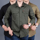 Shirt Men Autumn/Winter Pure Cotton Tooling Outdoor Leisure Loose Long Sleeve Shirt Large Men's Padded Padded Overcoat Shirt Men Autumn/Winter Pure Cotton Tooling Outdoor Leisure Loose Long Sleeve Shirt Large Men's Padded Padded Overcoat