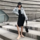 Vừa vặn vừa vặn 2021 váy dây treo mới phù hợp với hai mảnh dệt kim váy túi gợi cảm váy mỏng váy nữ mặc mùa thu - váy đầm