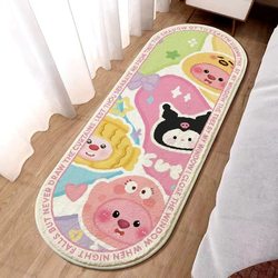 loopy beaver bedroom bedside blanket modern simple imitation cashmere living room floor mat cute cartoon children's rug