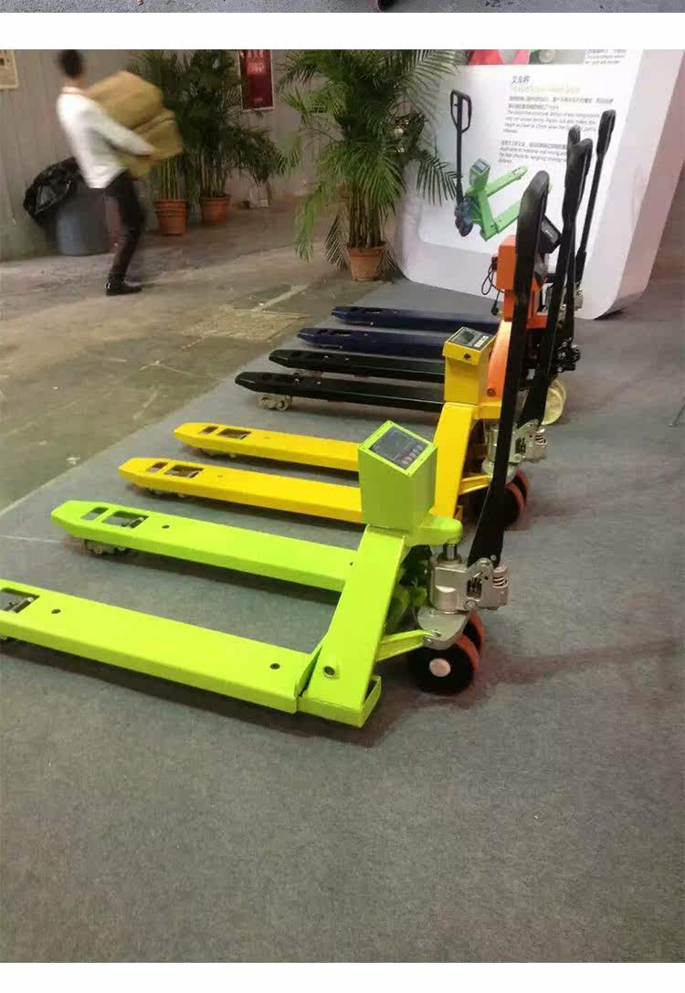 电子秤搬运车计量称重手动液压搬运车带电子秤打印电动叉车/叉车