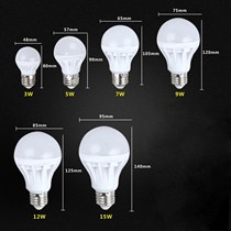 led bulb e27 bulb e14e12 pull tail tip bubble 7w9w warm yellow white light 110v220 Volt energy saving small bulb