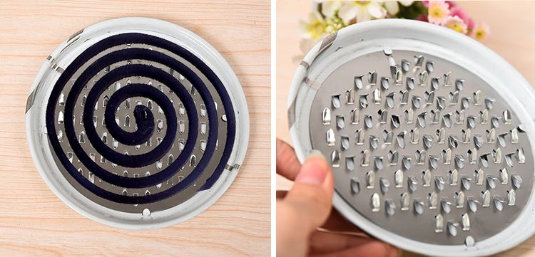 齿状蚊香盘不锈钢蚊香支架盘蚊香盒蚊香托盘蚊香座接灰盘