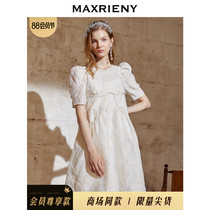 MAXRIENY short-sleeved doll dress 2021 summer new bubble sleeve dress foreign style princess dress A-line short skirt